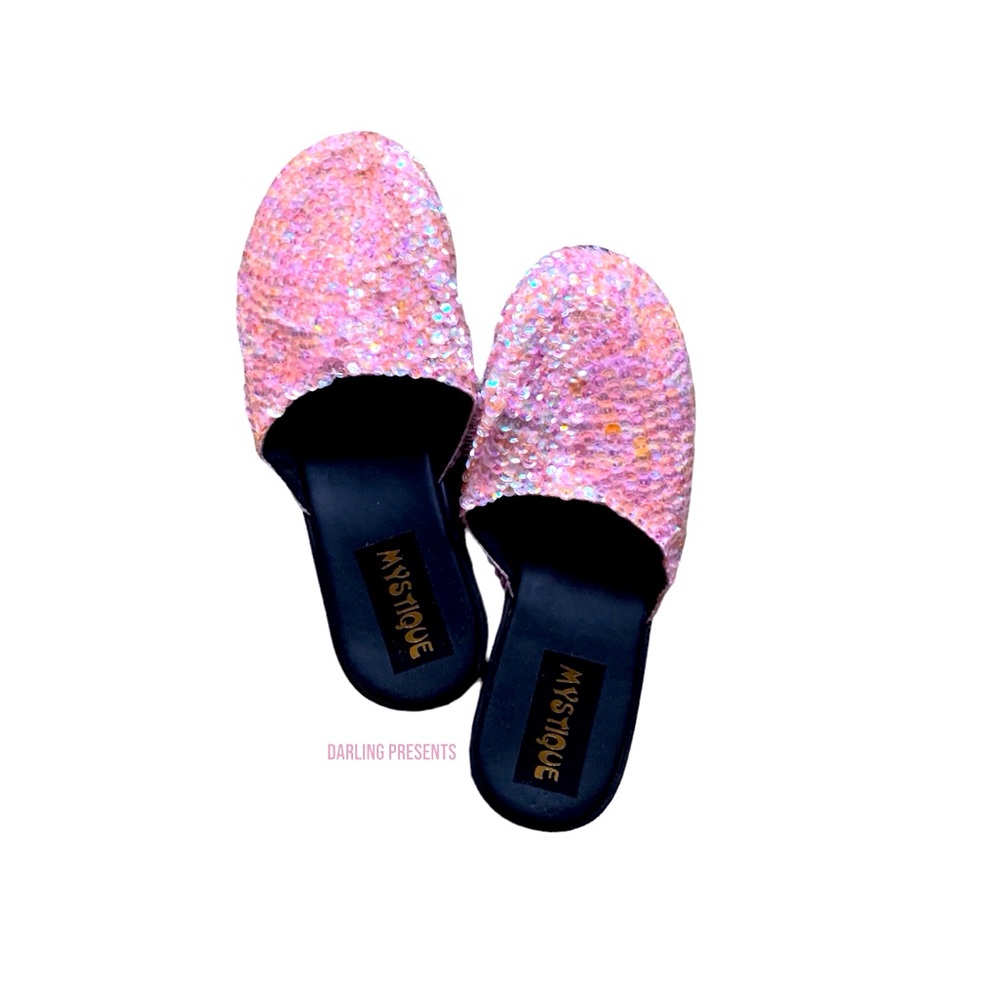 Mystique Sequin Mules Women Color Pink Size 7